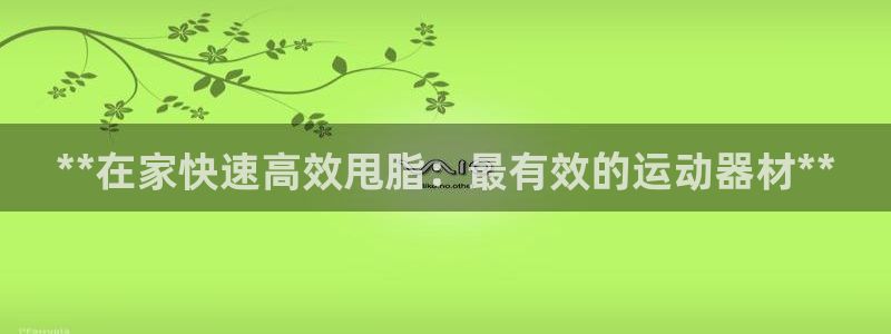 海南意昂体育3：**在家快速高效甩脂：最有效的运动器