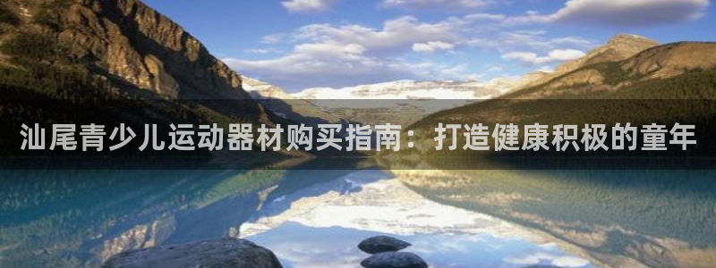 意昂3娱乐：汕尾青少儿运动器材购买指南：打造健康积极