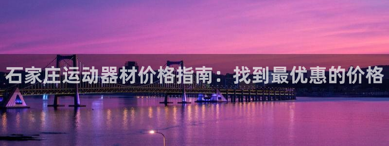 意昂3官方：石家庄运动器材价格指南：找到最优惠的价格