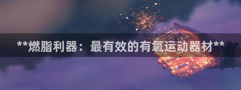 意昂集团官网：**燃脂利器：最有效的有氧运动器材**