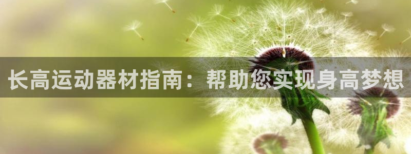 意昂3娱乐下载：长高运动器材指南：帮助您实现身高梦想