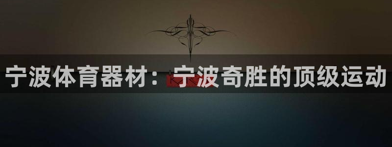 意昂体育3注册：宁波体育器材：宁波奇胜的顶级运动