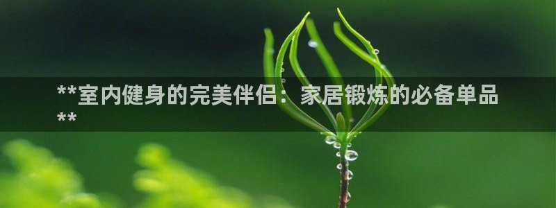意昂3集团官网首页网址：**室内健身的完美伴侣：家居